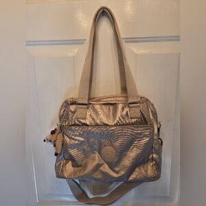 Kipling Metallic Tan Women's Bag